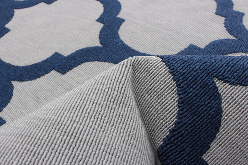 Sophie Grey-Navy Area Rug - 5'3\" x 7'7\"
