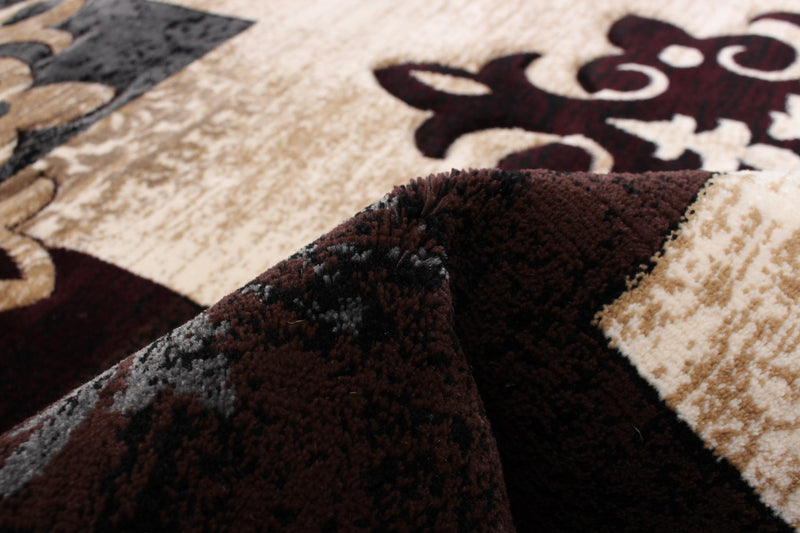 Neda Burgundy Area Rug - 3'11\" X 5'7\" 