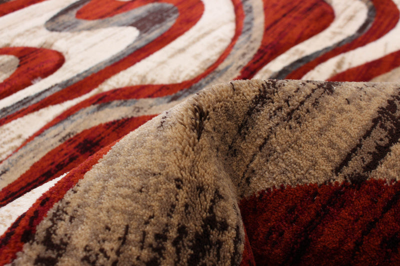 Allonah Red Area Rug - 5'3\" X 7'3\" 