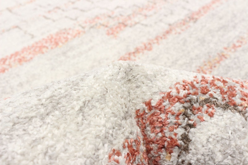 Vera Aztec Ivory/Copper Area Rug - 7'10\" x 10'5\"