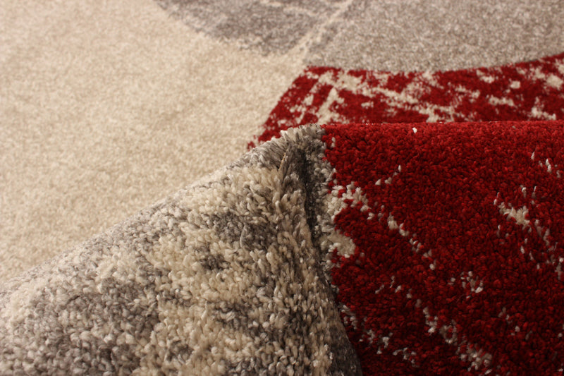 Ellegance Ivory / Red 3'11\" x 5'7\" Area Rug
