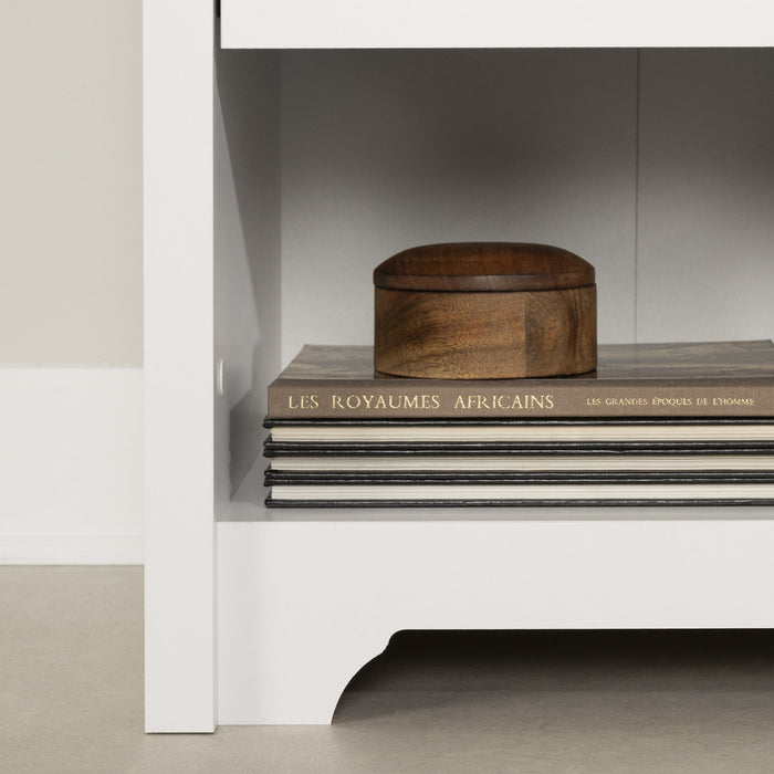 Fusion 1-Drawer Nightstand - Pure White
