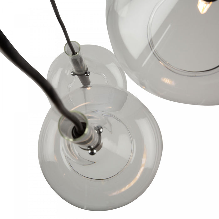 Conic 3-Light Black Pendant
