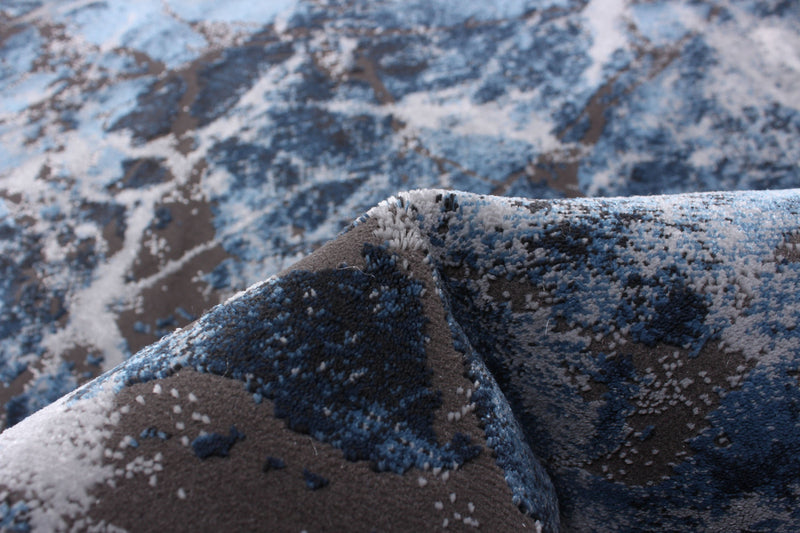 Blue Marble Area Rug - 8'0\" x 10'0\"