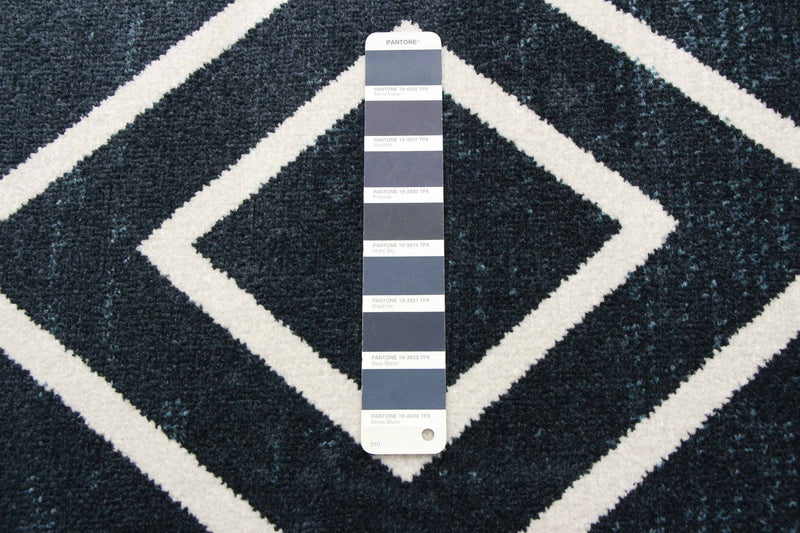 Kenza Blue Machine Washable Area Rug - 3'0\" x 5'0\"