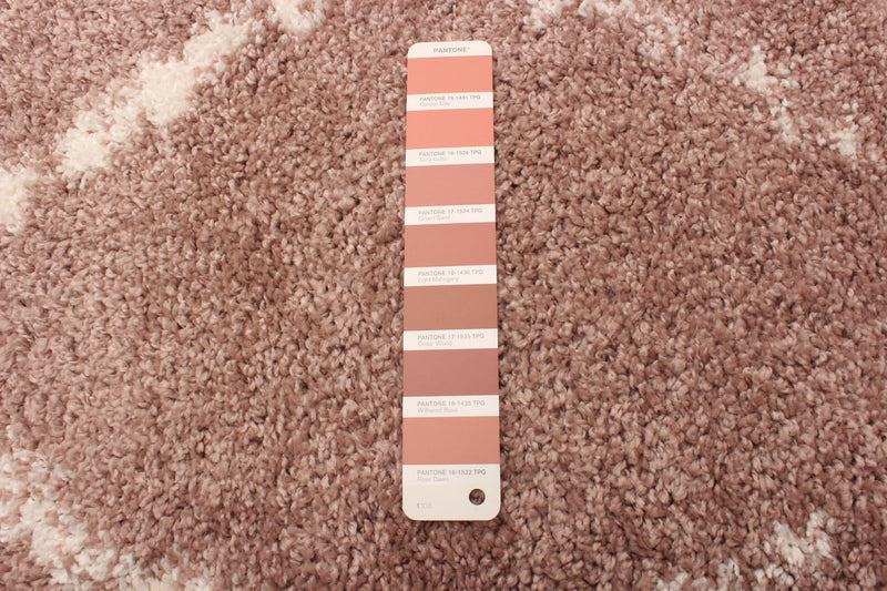 Serafina Pink Shag 7'10\" x 10'0\" Area Rug