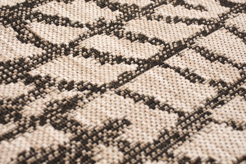 Sadie Safari Silver-Black Area Rug - 7'10\" x 10'2\"