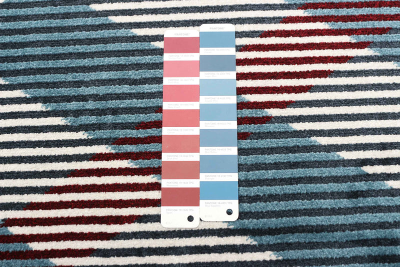 Kors Blue Machine Washable Area Rug - 8'0\" x 10'0\"