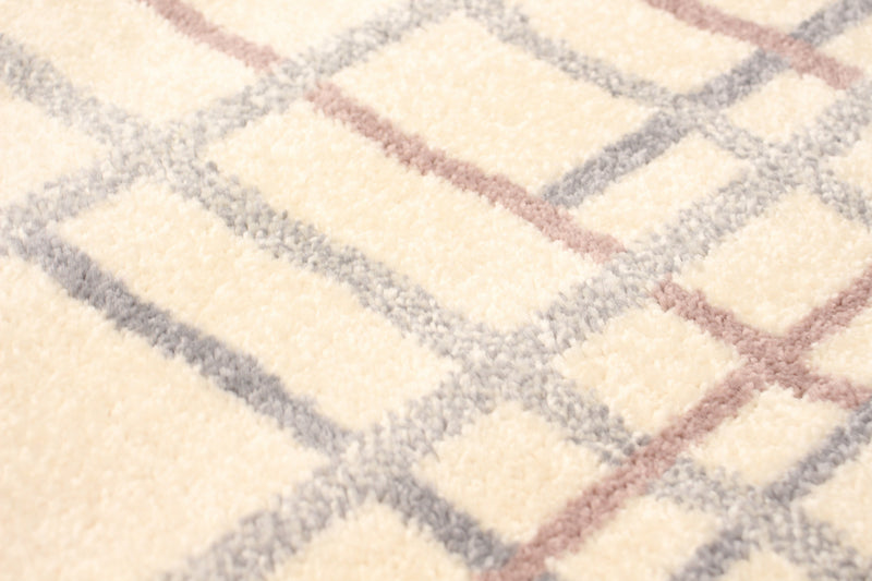 Taite Cream-Silver Area Rug - 3'11\" x 5'7\"