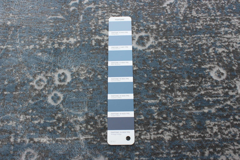 Dayna Blue, Grey Rug 8'0\" X 10'0\" Area Rug