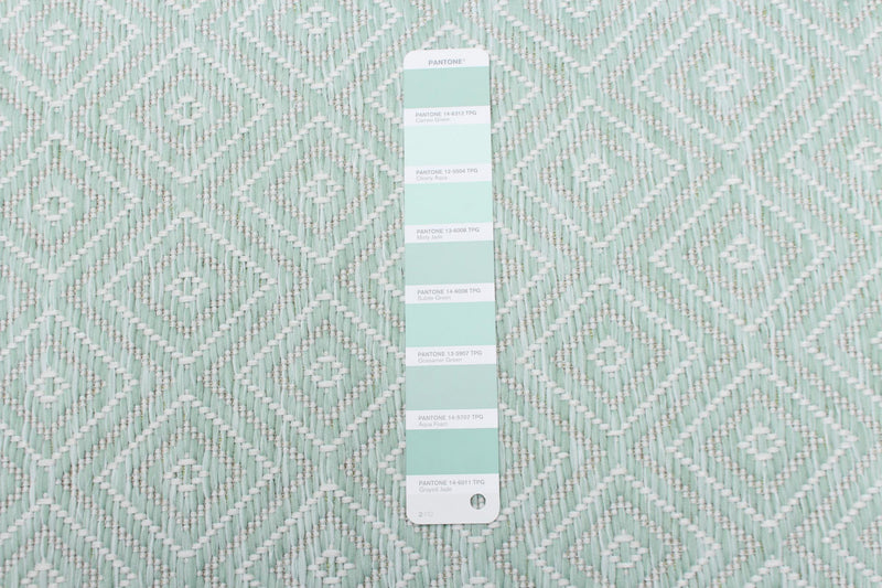 Neisha Diamond Mint Rug 6'7\" X 9'6\" Area Rug