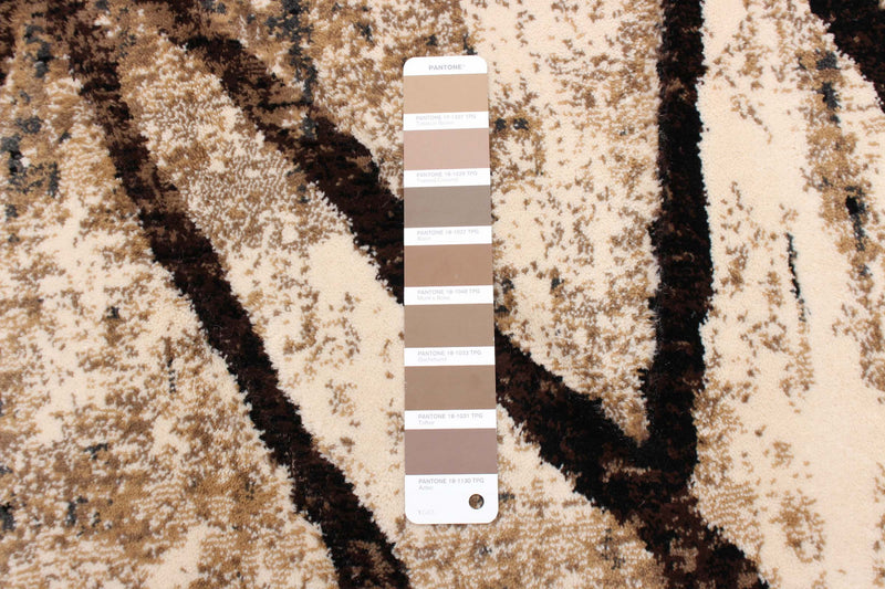 Cherokee Chocolate, Gold Area Rug - 6'7\" X 9'6\" 