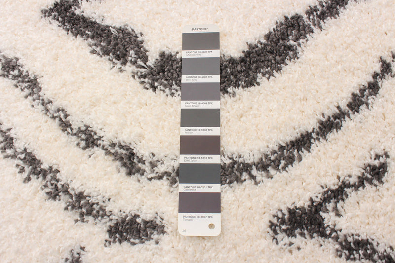 Gael Ivory Shag 3'11\" x 6'0\" Area Rug