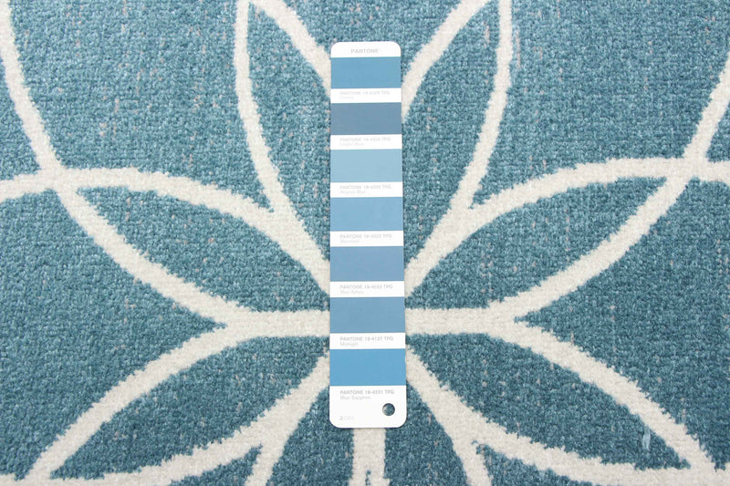 Terali Turquoise Machine Washable Area Rug - 8'0\" x 10'0\"