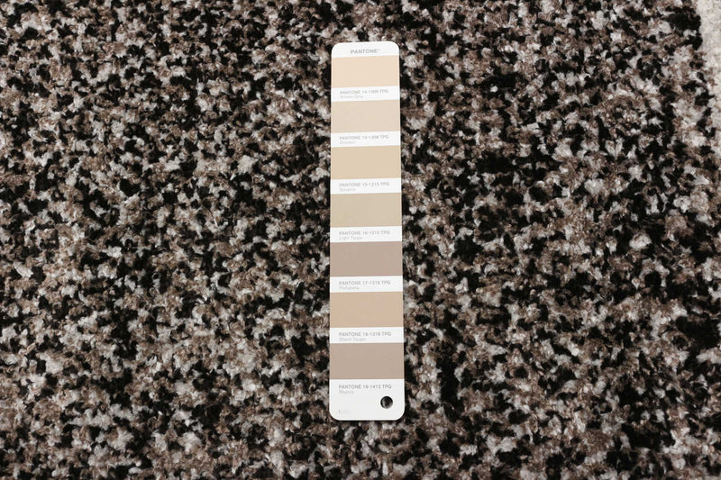 Vera Earth Taupe/Black Area Rug - 2'7\" x 8'4\"