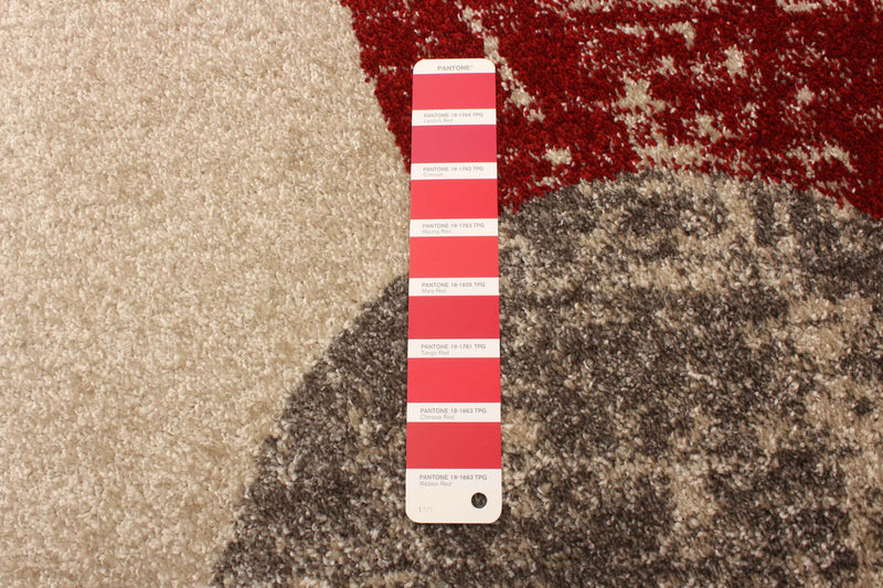 Ellegance Ivory / Red 3'11\" x 5'7\" Area Rug