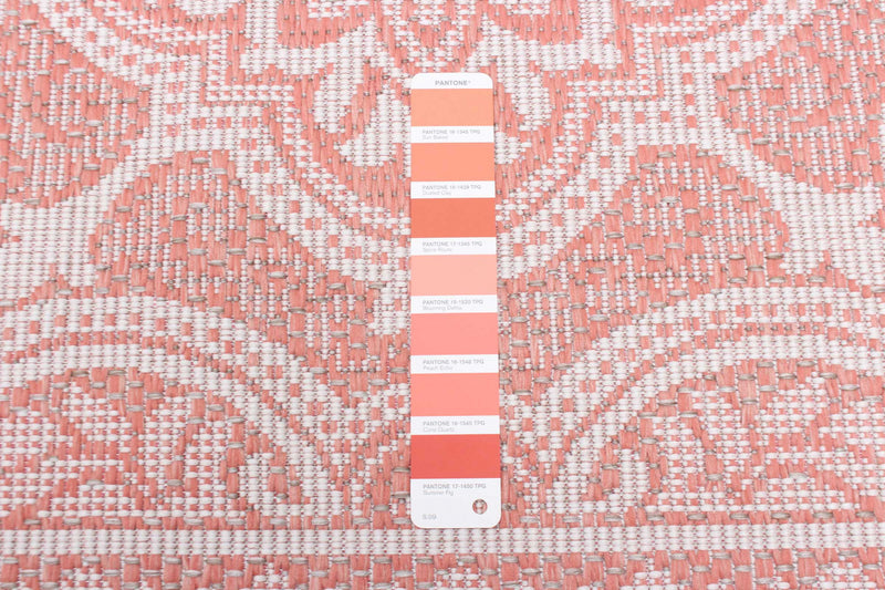 Neisha Traditional Coral Rug 6'7\" X 9'6\" Area Rug