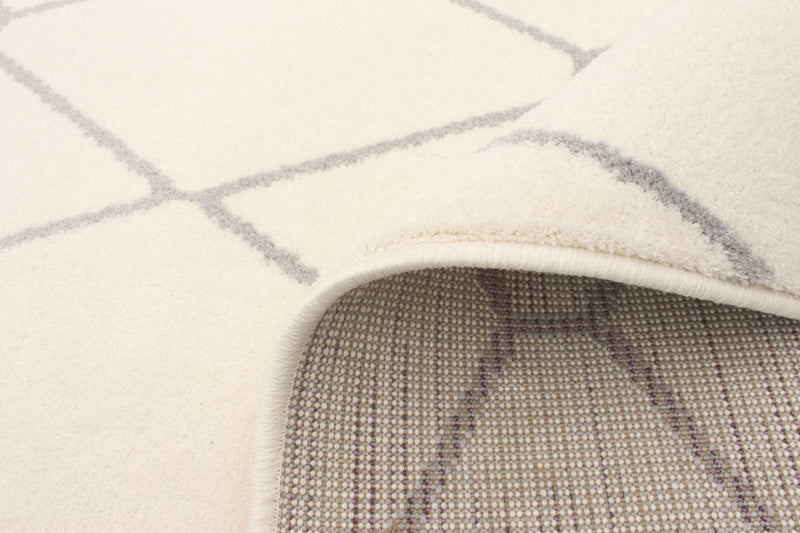 August White-Grey 6'7\" x 9'6\" Area Rug