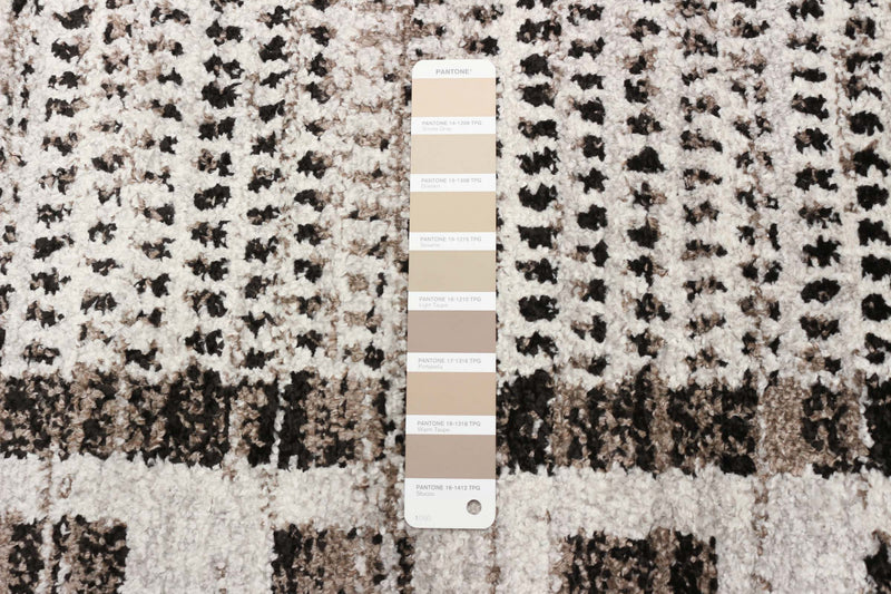 Vera Quattro Ivory/Grey Area Rug - 5'2\" x 7'5\"