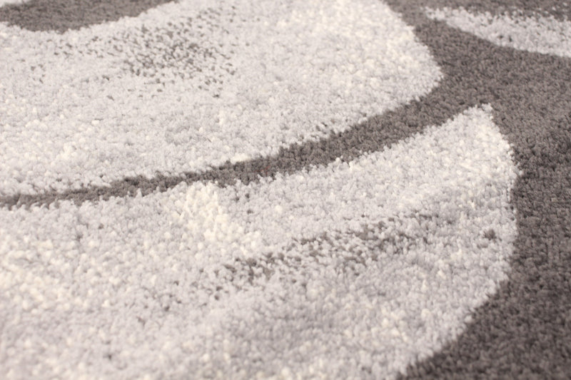 Palta Anthracite-Rose Area Rug - 3'11\" x 5'7\"