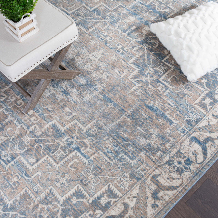 Shi Vin Diamond Blue 3x5 Area Rug