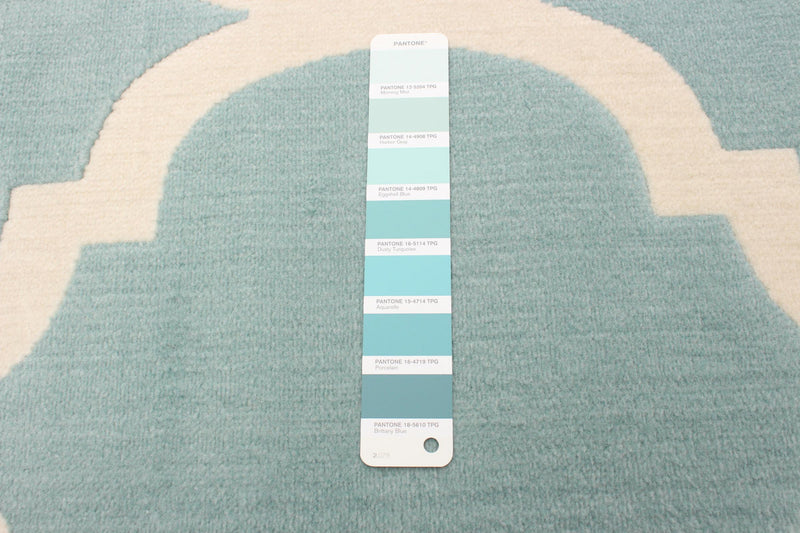 Aliya Aqua 5'3\" x 7'7\" Area Rug