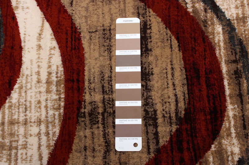 Allonah Red Area Rug - 5'3\" X 7'3\" 