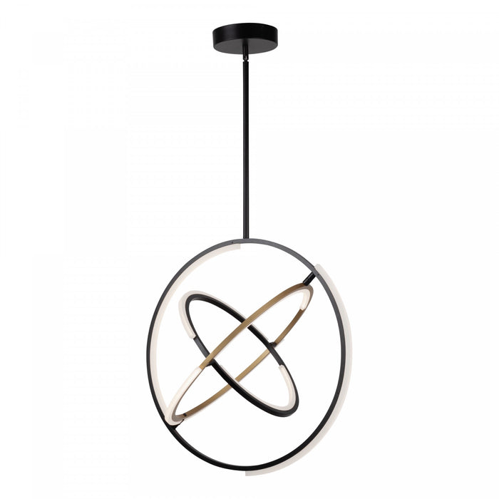 Trilogy Black & Brass Integrated LED Pendant II