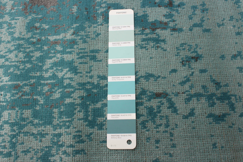 Mariam Aqua 6'7\" x 9'6\" Area Rug
