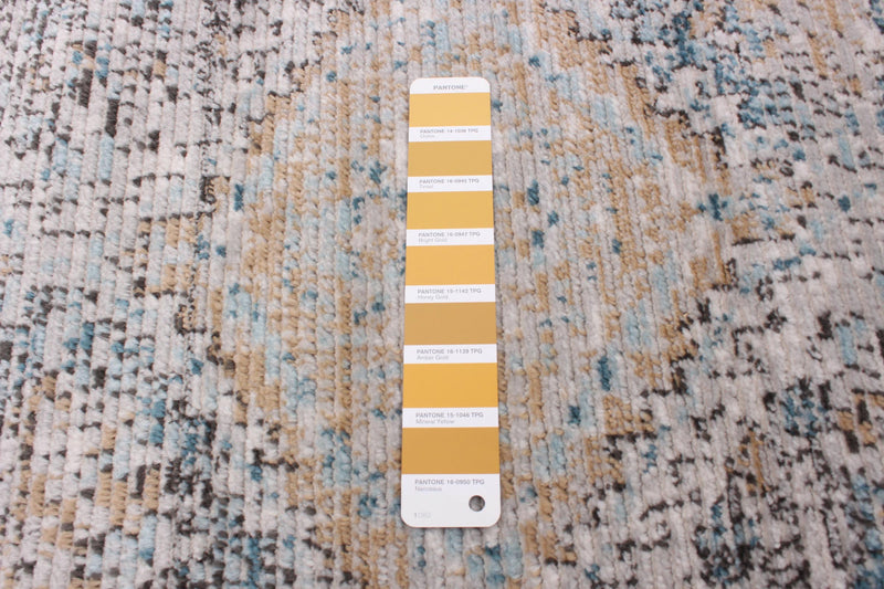 Leandra Taupe/blue Rug 3'11\" X 5'11\" Area Rug