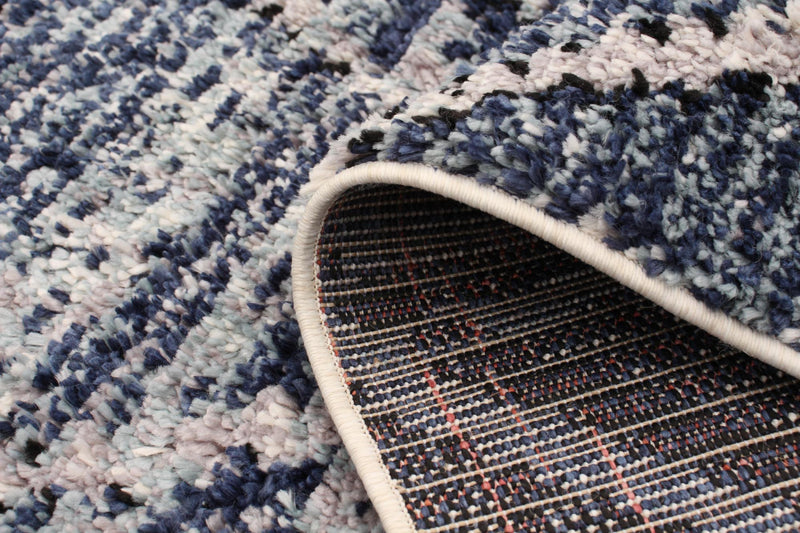 Makondo Abstract Blue Area Rug - 8'0\" x 10'0\"