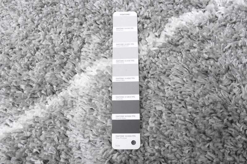 Helma Losange Light Grey Shag 6'7\" X 9'6\" Area Rug