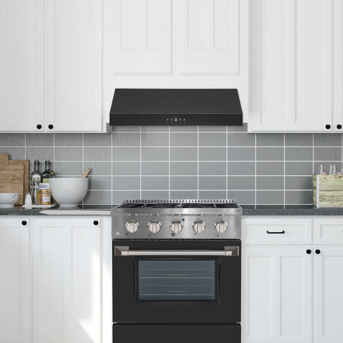 Ancona 30\" Ducted Under Cabinet Range Hood - AN-18042BLK