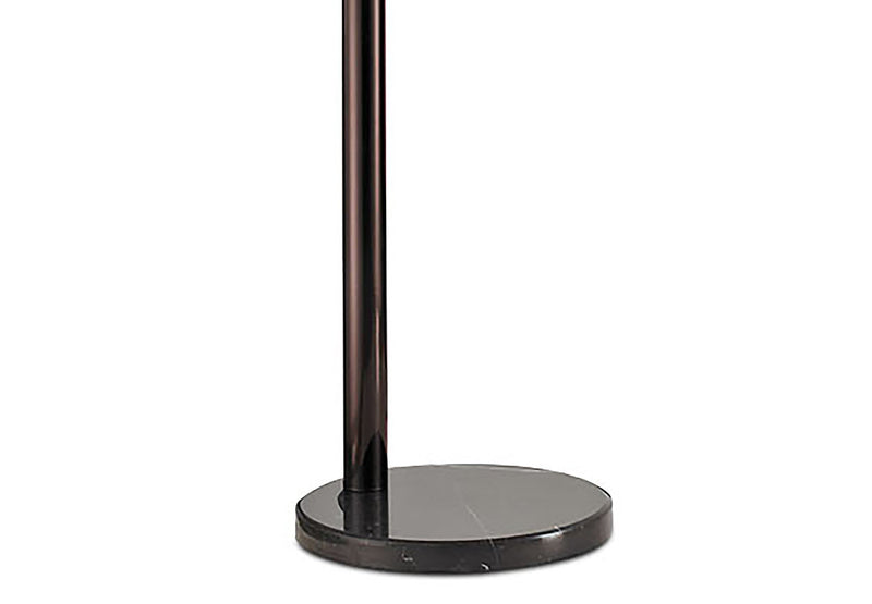 88\" Antiqued-Bronze 5-Light Peacock Arc Floor Lamp