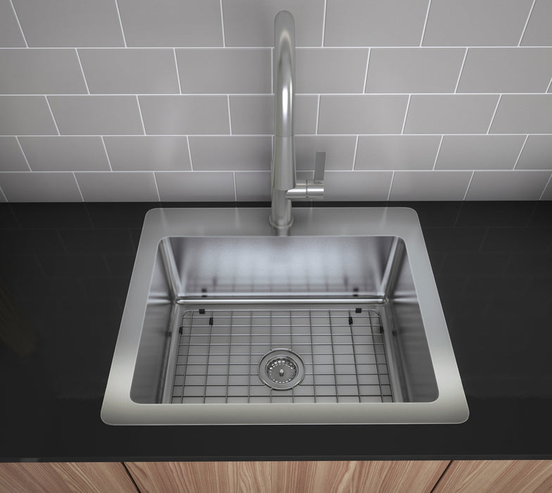 Ancona Valencia Series 25\" Compact Dual Mount Kitchen Sink - AN-3340