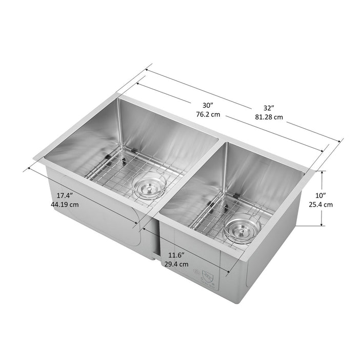Ancona Prestige Series 32\" Residential Kitchen Sink - AN-3313