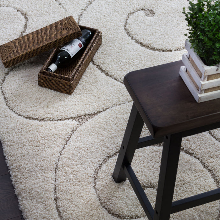 Oakville Cream Flora 4x6 Area Rug