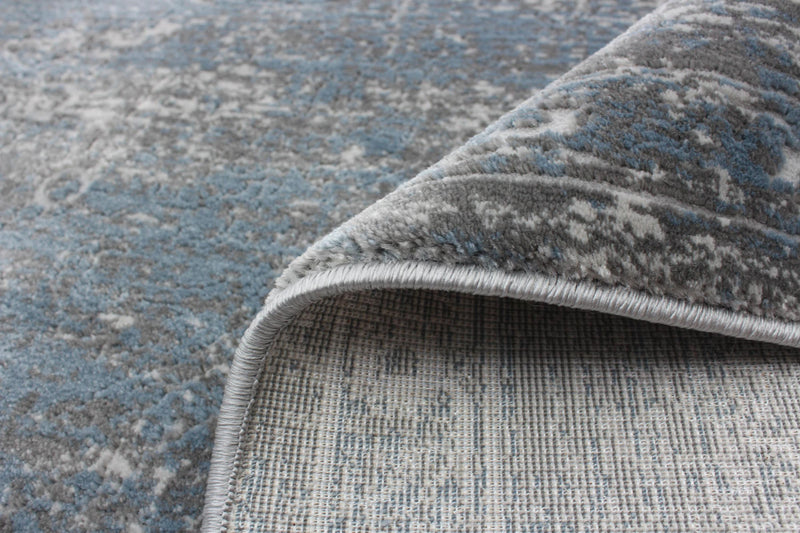 Dayna Blue, Grey Rug 3'11\" X 5'11\" Area Rug
