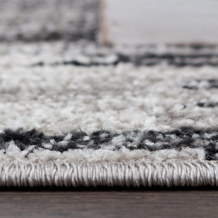 Lav Grey Waves 3x5 Area Rug