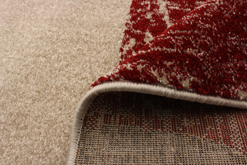 Ellegance Ivory / Red 3'11\" x 5'7\" Area Rug