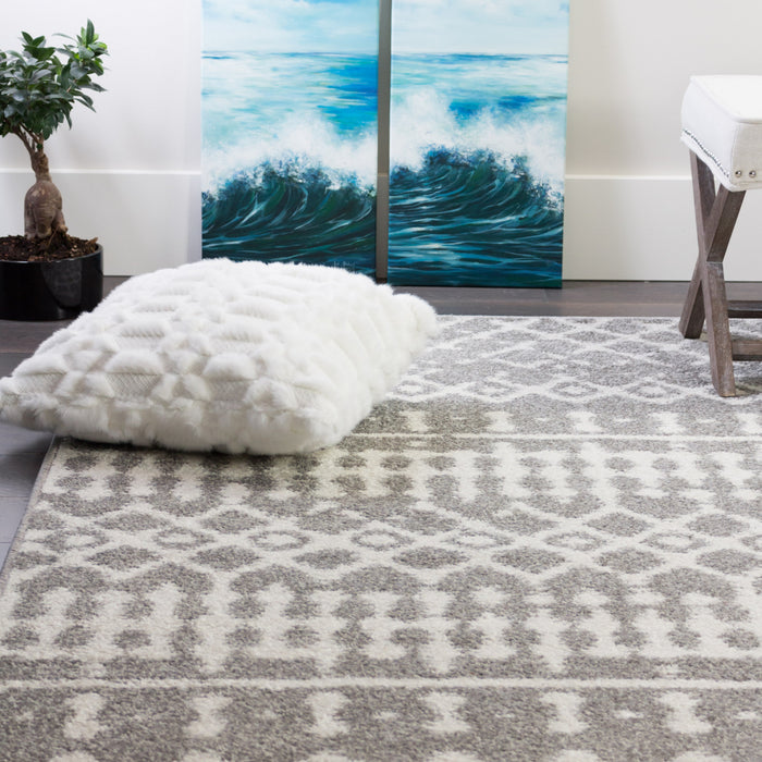 Lavan L Grey Mor 3x5 Area Rug