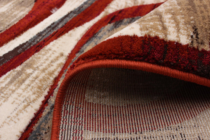 Allonah Red Area Rug - 5'3\" X 7'3\" 