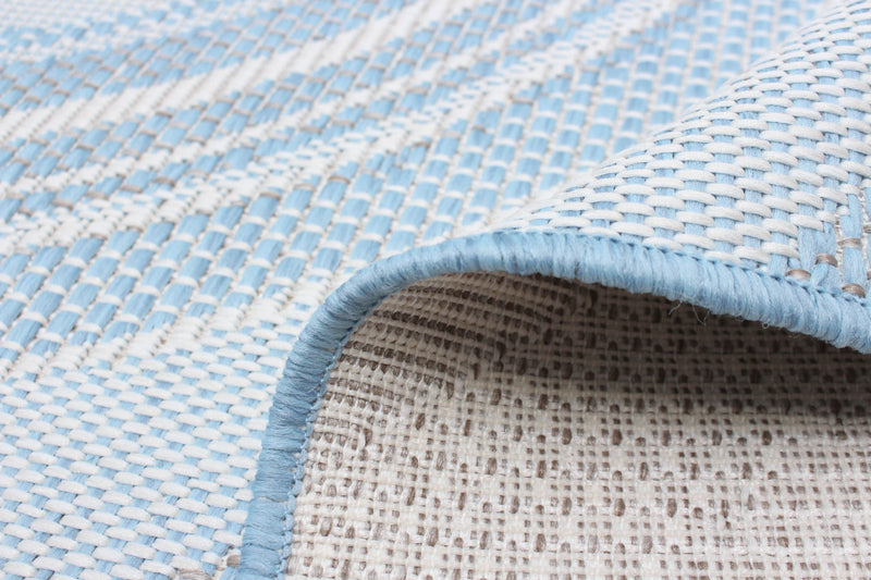 Neisha Modern Light Blue Rug 6'7\" X 9'6\" Area Rug