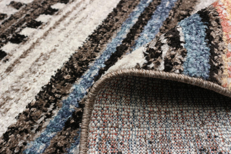 Vera Linear Multi-Colour Area Rug - 7'10\" x 10'5\"