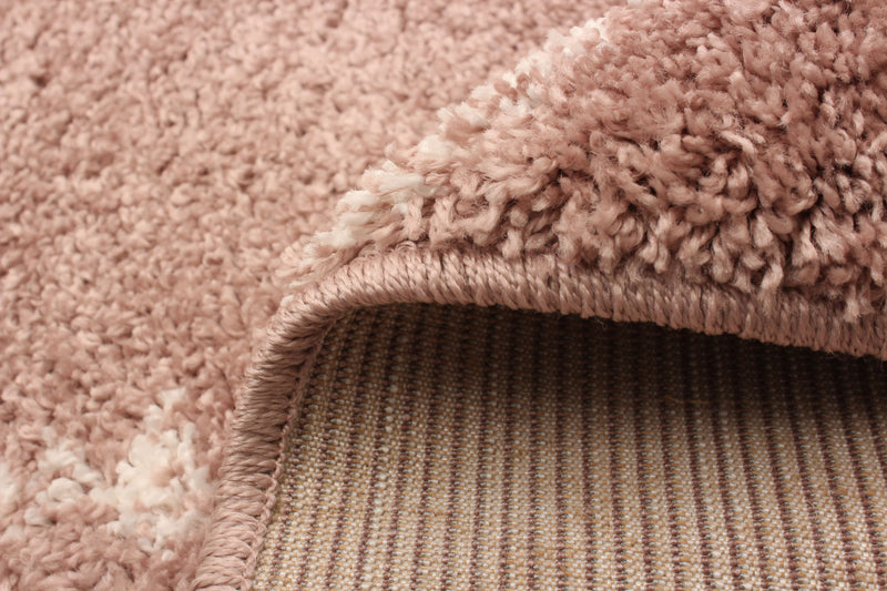 Serafina Pink Shag 7'10\" x 10'0\" Area Rug