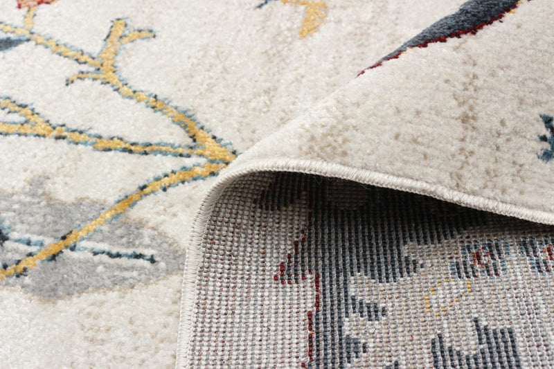 Pine Ivory Machine Washable Area Rug - 5'0\" x 7'0\"