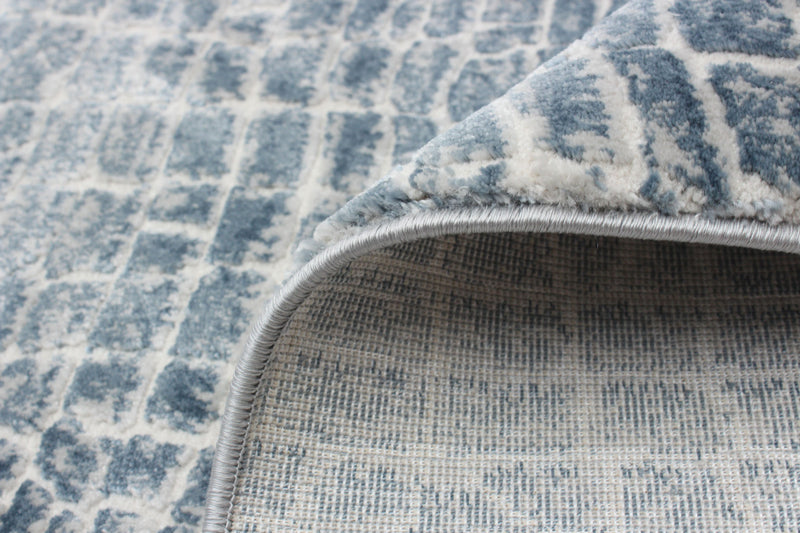 Kecia Blue/cream Rug 3'11\" X 5'11\" Area Rug