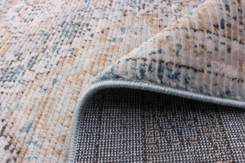 Leandra Taupe/blue Rug 6'7\" X 9'6\" Area Rug