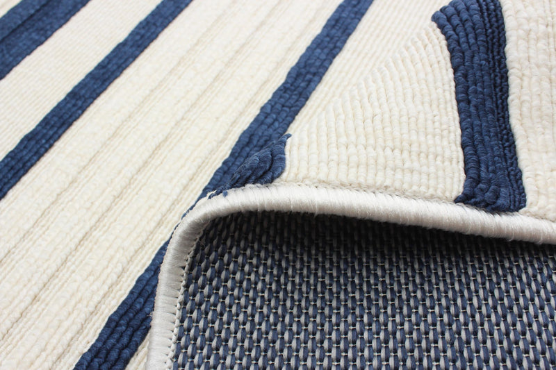 Talya Blue-Ivory 3'11\" x 5'7\" Area Rug