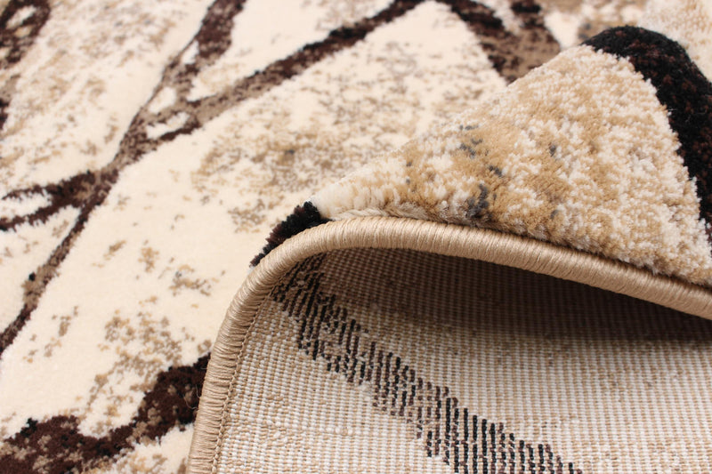 Cherokee Chocolate, Gold Area Rug - 6'7\" X 9'6\" 